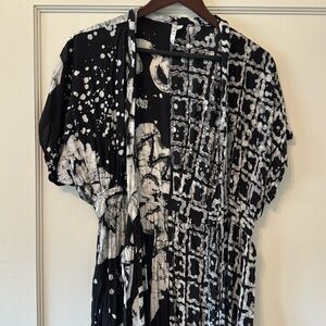Osei Duro Sampa dress in two party system fabric